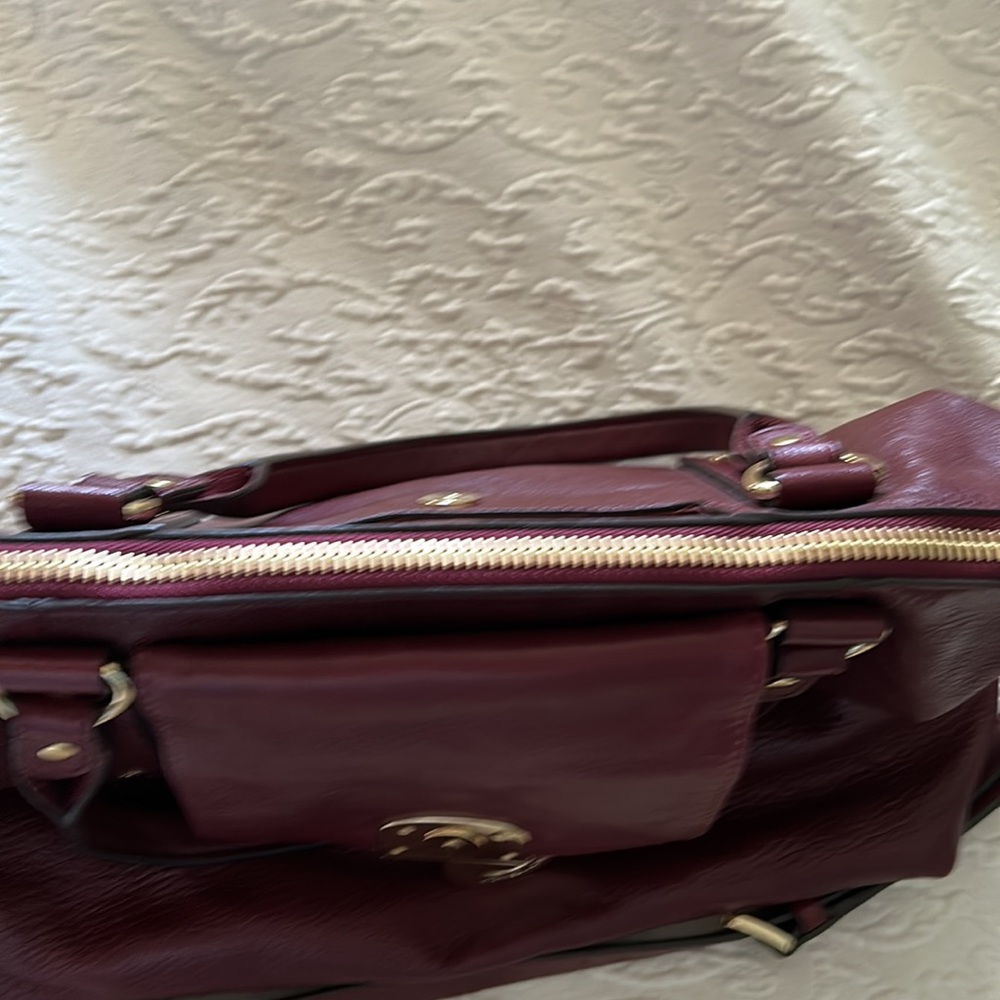 NWOT Michael Kors Burgundy Satchel - Picture 11 of 13